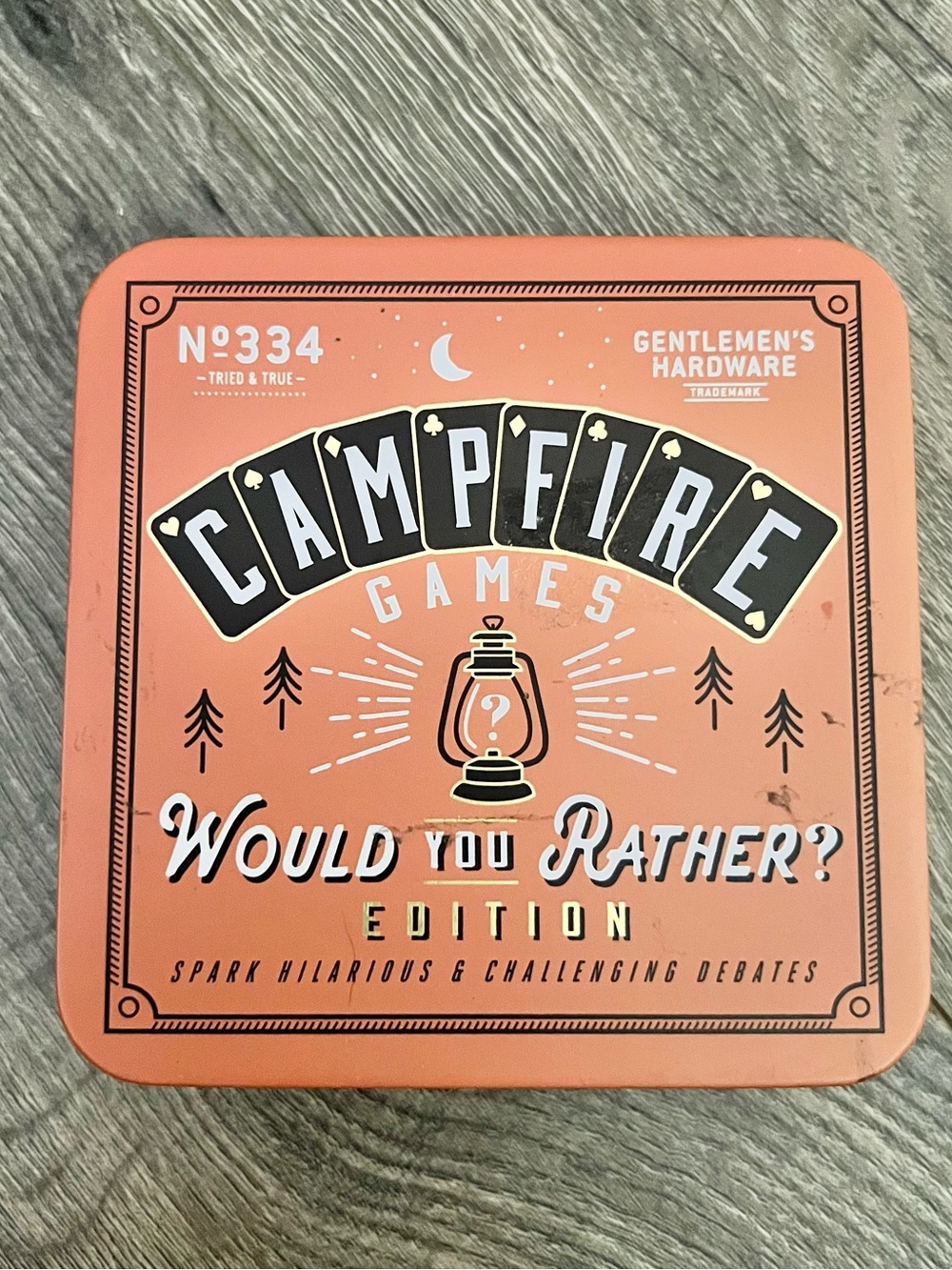 Would You Rather? Edition Card Game - Coral Tin